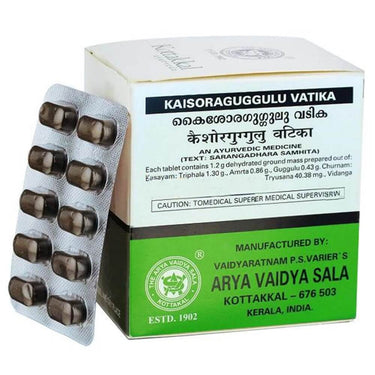 https://cdn.shopify.com/s/files/1/1857/6931/files/KottakkalAryaVaidyasala-Kaisora-Guggulu-Vatika_8f5440fa-f2c2-4031-ae71-3c916c1cf863.jpg?v=1718360252